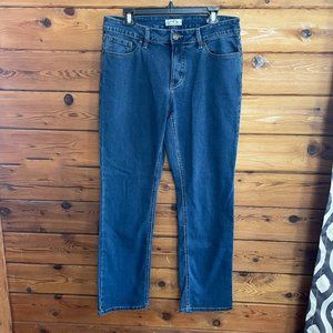 Blue Mountain Med Wash Denim Straight Leg Jeans Size 12